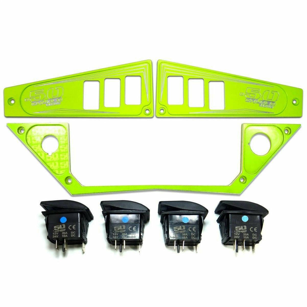 Photo of Polaris RZR XP 1000 (2017+) Ride Command 6 Switch Dash Panel by 50 Caliber Racing - Premium Dash Accessories for UTVs / Side by Sides