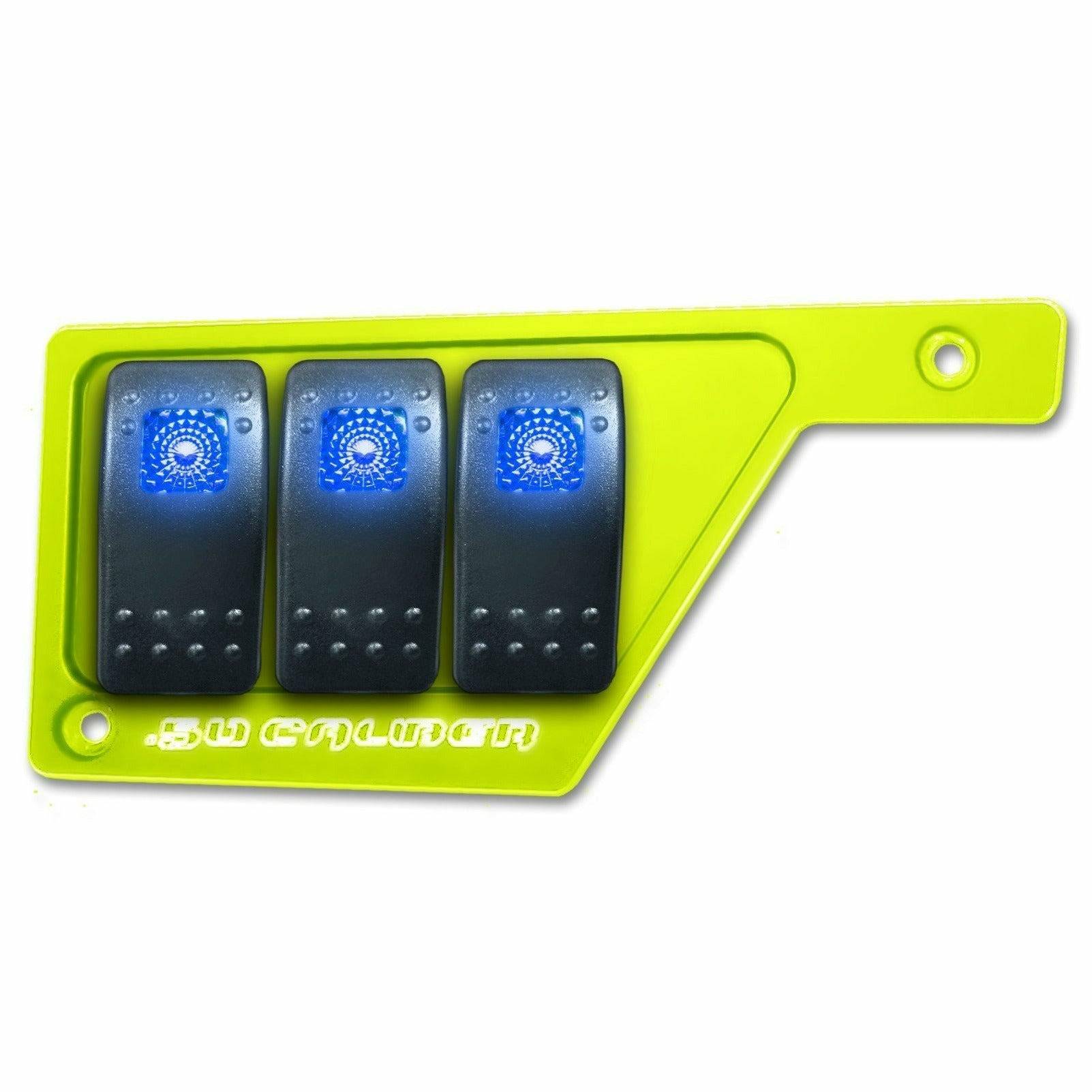 Photo of Polaris RZR XP 1000 Left Side 3 Switch Dash Panel by 50 Caliber Racing - Premium Rocker Switches for UTVs / Side by Sides