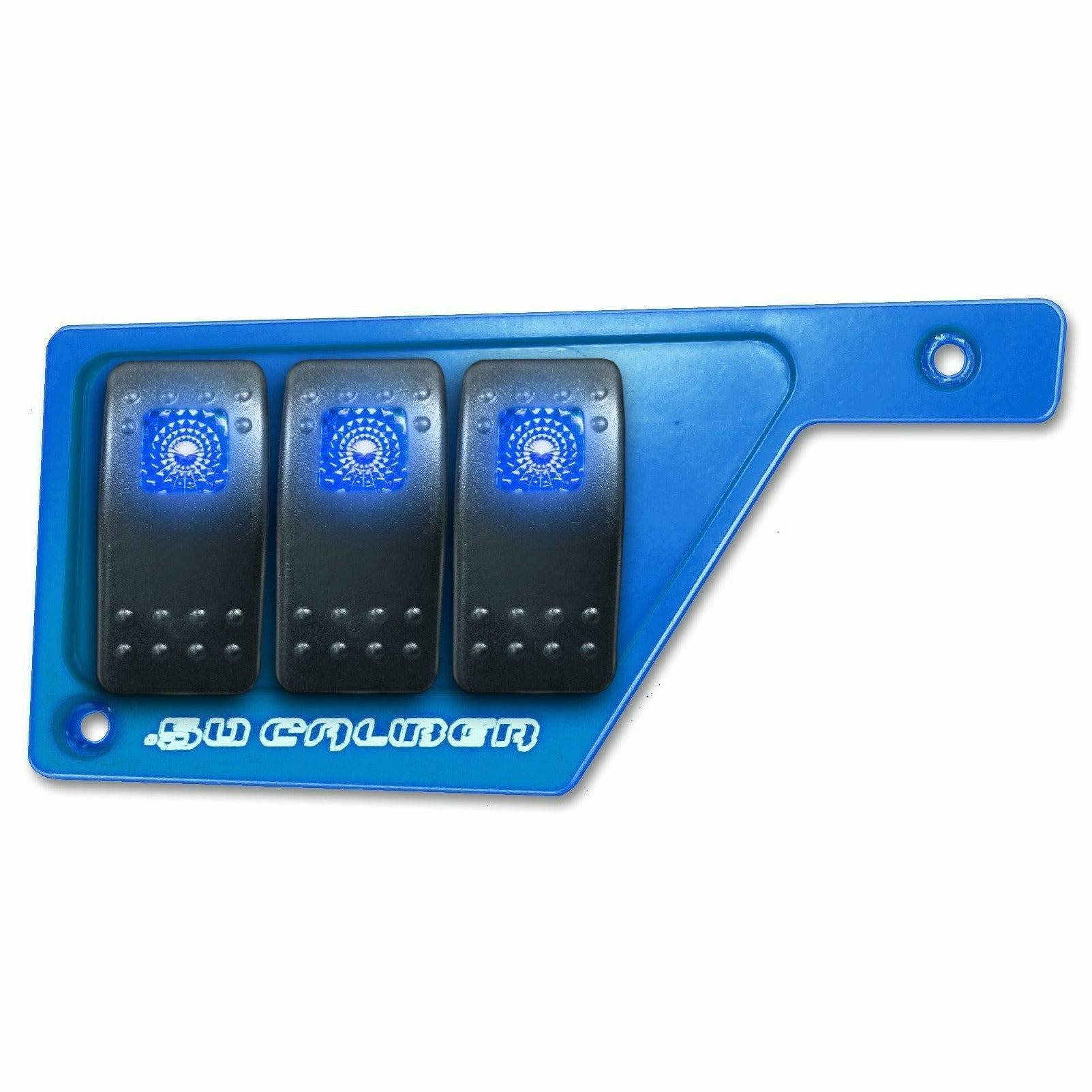 Photo of Polaris RZR XP 1000 Left Side 3 Switch Dash Panel by 50 Caliber Racing - Premium Rocker Switches for UTVs / Side by Sides