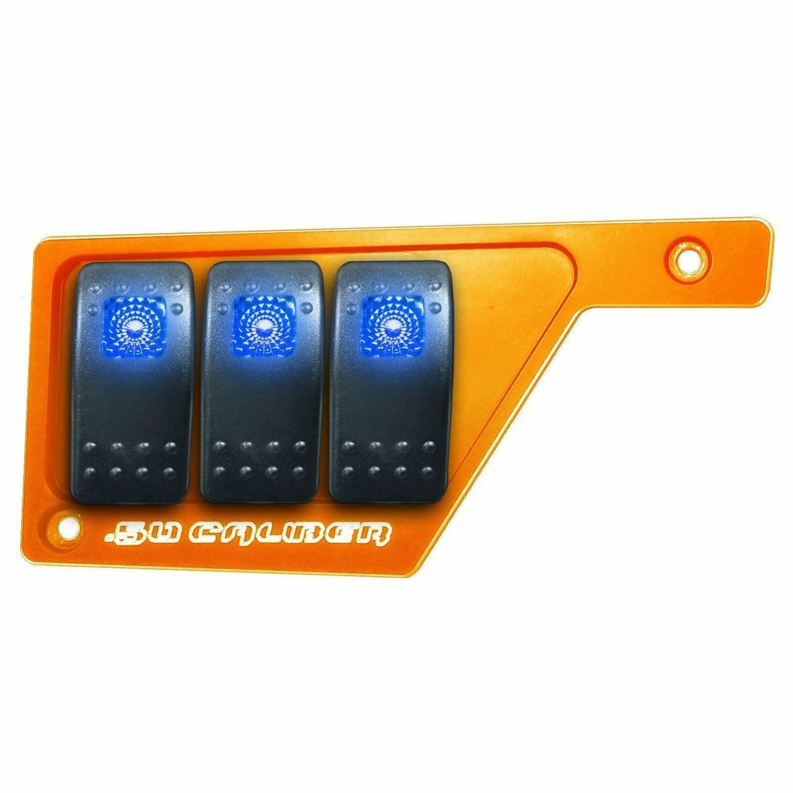 Photo of Polaris RZR XP 1000 Left Side 3 Switch Dash Panel by 50 Caliber Racing - Premium Rocker Switches for UTVs / Side by Sides