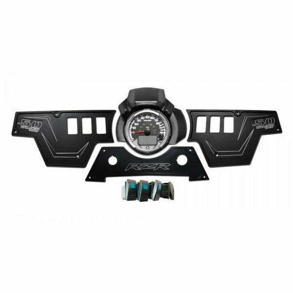 Photo of Polaris RZR XP 1000 3 Piece Dash Panel by 50 Caliber Racing - Premium Rocker Switches for UTVs / Side by Sides