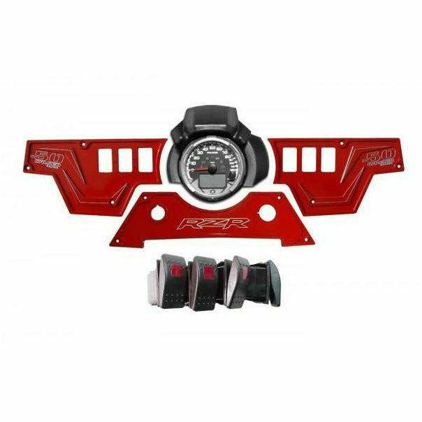 Photo of Polaris RZR XP 1000 3 Piece Dash Panel by 50 Caliber Racing - Premium Rocker Switches for UTVs / Side by Sides