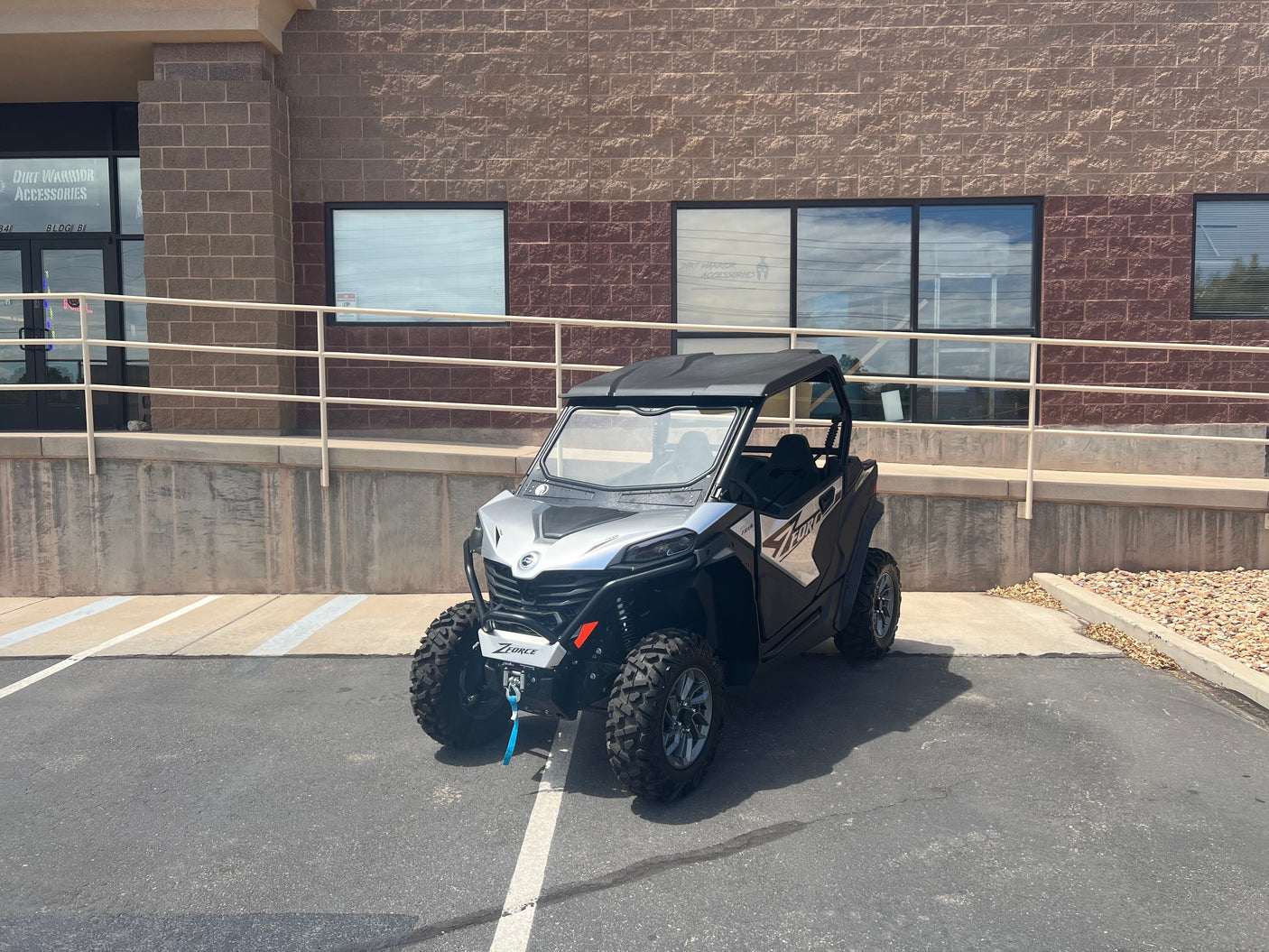 Photo of CF MOTO Z FORCE 950 SPORT FRONT WINDSHIELD 2023+ by DWA - Premium Windshields for UTVs / Side by Sides