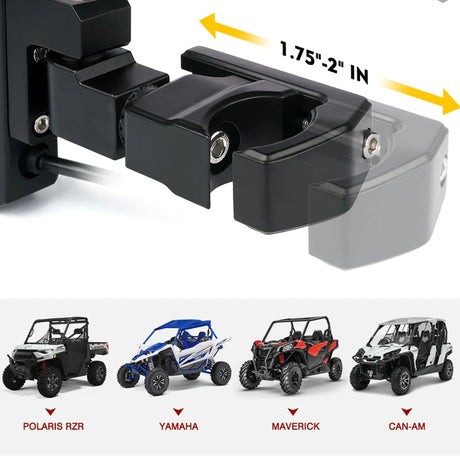 UTV Side Mirrors with LED Spotlight & Puddle Light