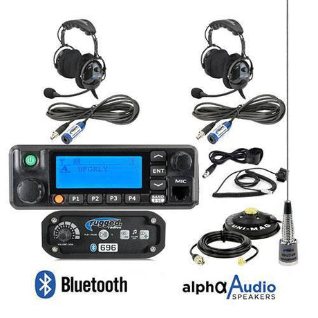 Photo of Over The Head (OTH) Polaris RZR Complete Car to Car Radio Kit by Rugged Radios - Premium Communication for UTVs / Side by Sides