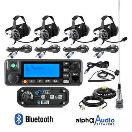 Photo of RRP696 4-Place Intercom with Digital Mobile Radio & BTU Headsets by Rugged Radios - Premium Communication for UTVs / Side by Sides