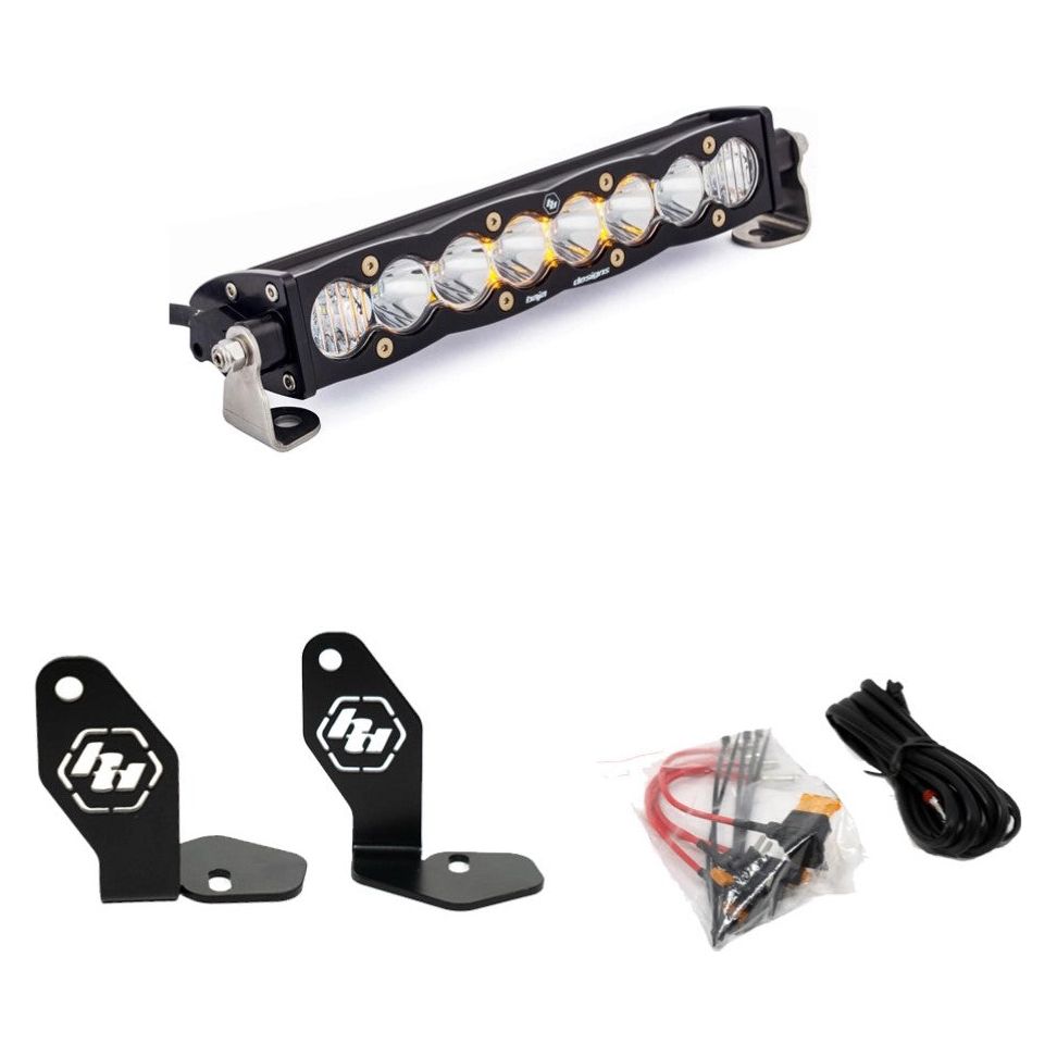 Photo of Polaris RZR Pro R S8 10" Hood Mount Kit by Baja Designs - Premium Light Bars for UTVs / Side by Sides