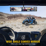 UTV Rear View Mirror with Integrated LED Lights