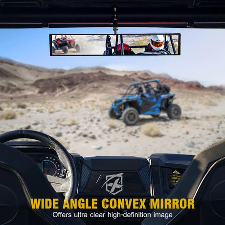 UTV Rear View Mirror with Integrated LED Lights