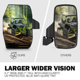 UTV Side View Mirror with LED Spotlights | Spider Series