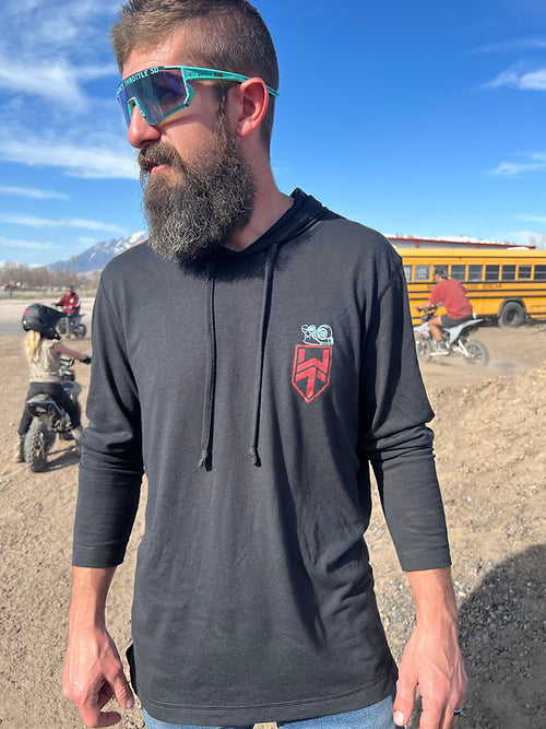 Sand Collection Long Sleeve Hooded Shirt |  R1 Industries | Whiskey Throttle.