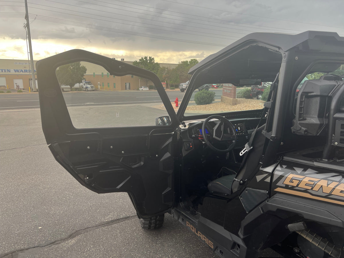 Photo of POLARIS GENERAL 2-SEAT Cab Enclosure "THE VAULT" 2016+ Upper Side Doors & Panels (Patent Pending) by DWA - Premium Cab Enclosures for UTVs / Side by Sides