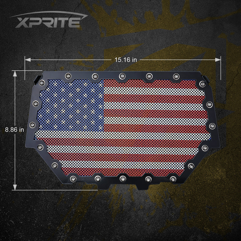 Photo of Polaris RZR Black Steel Mesh Grille for 2014-2018 Polaris RZR S 900 & XP 1000 by XPRITE - Premium Grilles for UTVs / Side by Sides