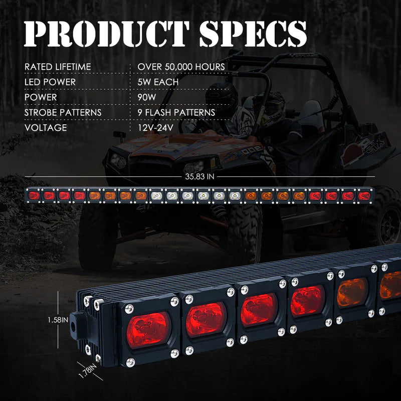 36" Chase Light Bar | RX Series