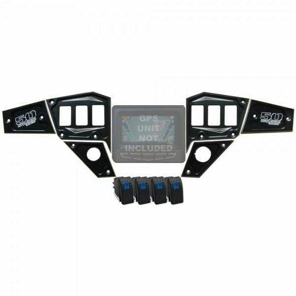 Photo of Polaris RZR 6 Piece Dash Panels by 50 Caliber Racing - Premium Dash Accessories for UTVs / Side by Sides