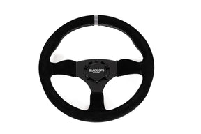 Photo of Blackops Suede Steering Wheel | 6 Bolt Pattern by Blackops - Premium Steering Wheels for UTVs / Side by Sides