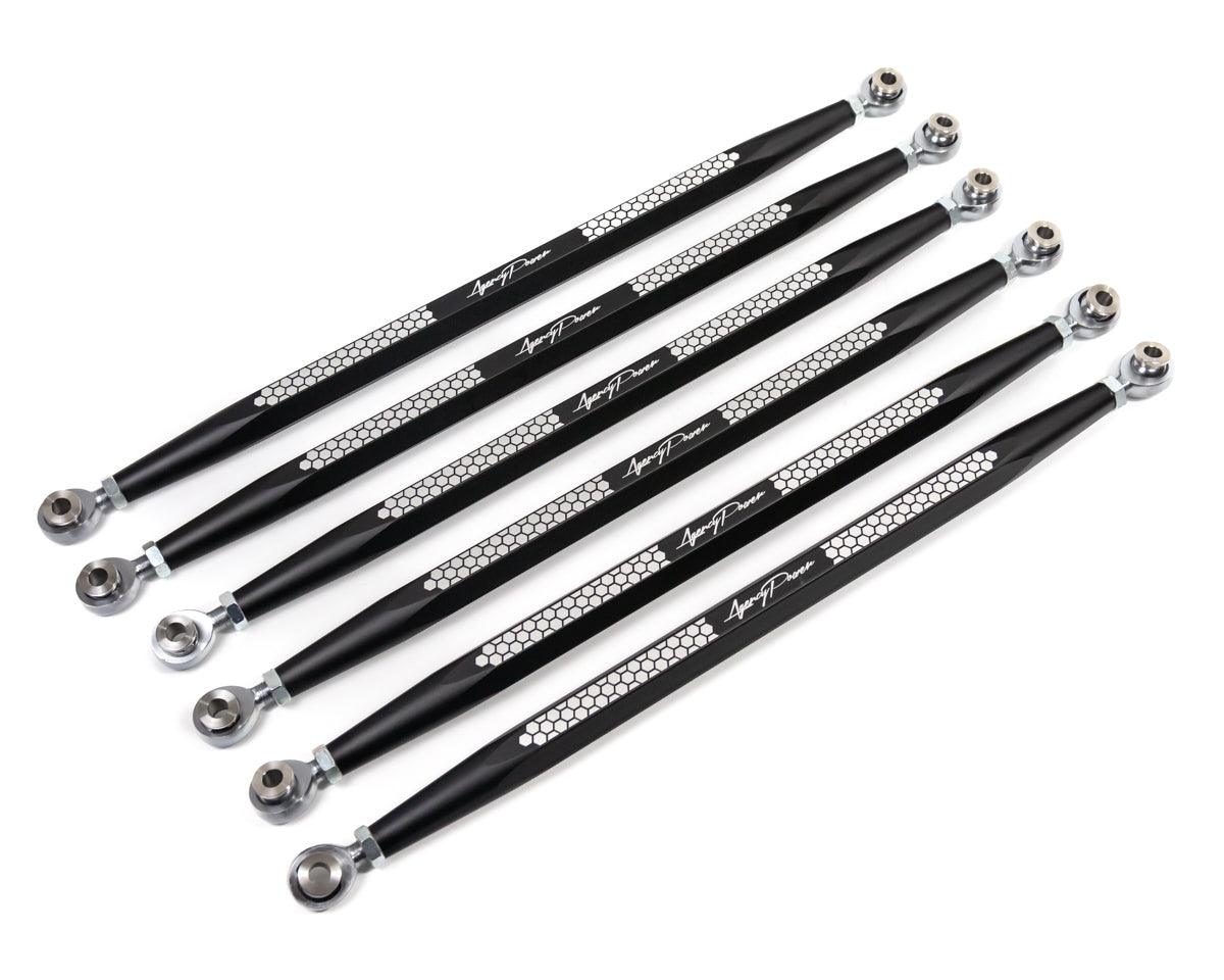Photo of Can-Am Maverick X3 Adjustable Rear Radius Rod Set Black (2017-2020) by Agency Power - Premium Radius Rods for UTVs / Side by Sides