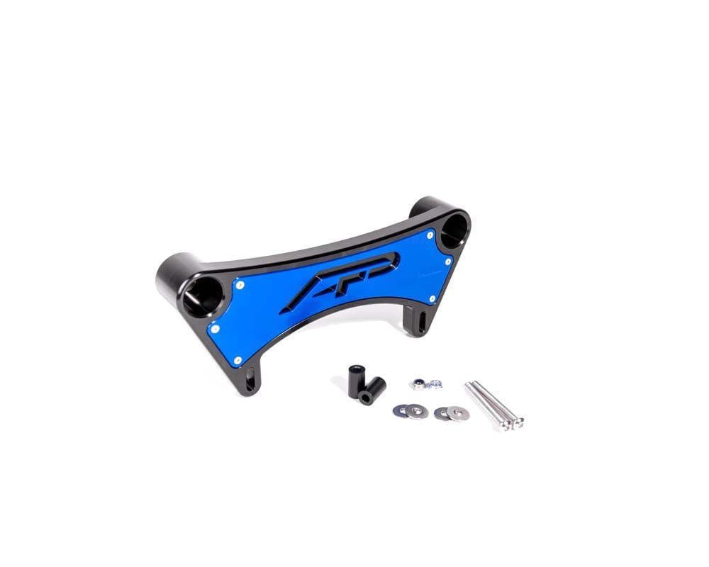 Photo of Can-Am Maverick X3 Billet Shock Tower Mount Blue (2017-2023) by Agency Power - Premium Billet Parts for UTVs / Side by Sides