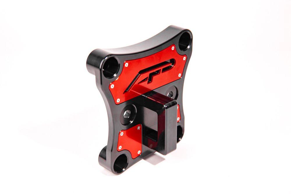 Photo of Red Billet Radius Rod Plate w/ D-Ring Can-Am X3 (2017-2023) by Agency Power - Premium Radius Rod Plates for UTVs / Side by Sides