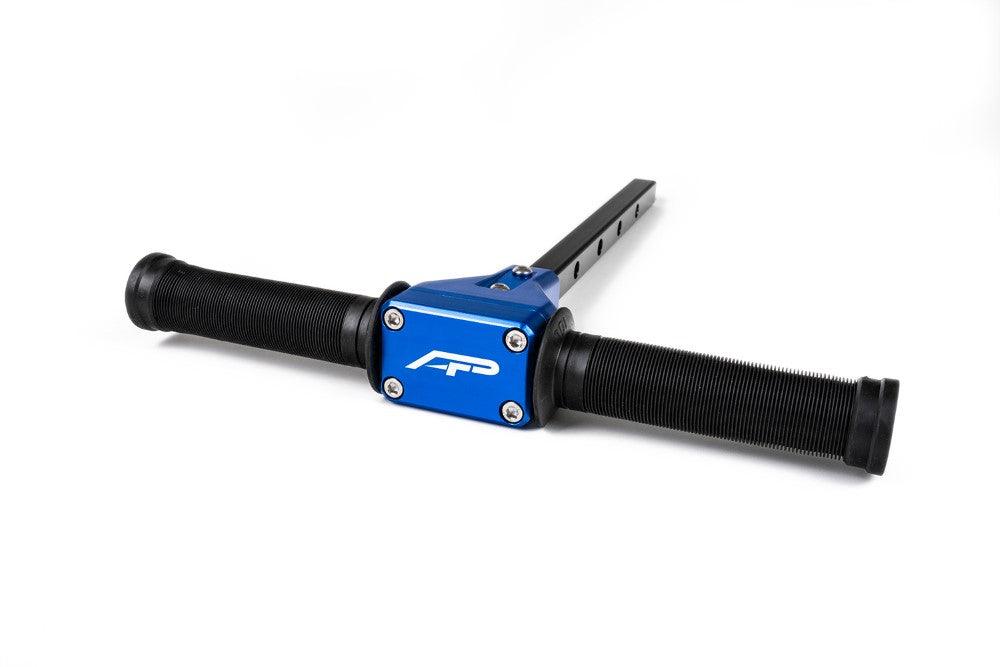 Photo of Passenger Grab Bar with Lug Wrench Blue Polaris RZR by Agency Power - Premium Grab Bars for UTVs / Side by Sides