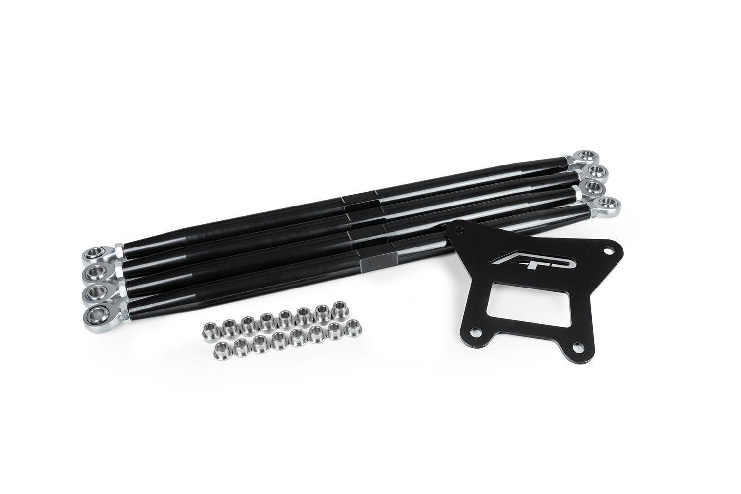 Photo of Adjustable Rear Radius Arms Black Polaris RZR Turbo S 2018-2021 by Agency Power - Premium Radius Rods for UTVs / Side by Sides