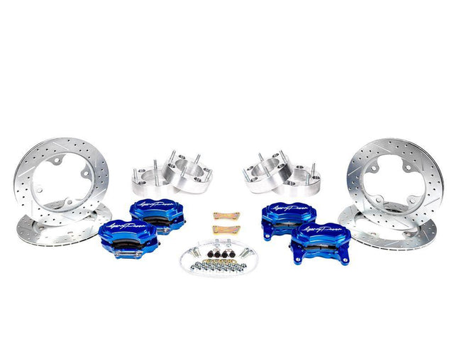 Big Brake Kit Front and Rear Blue Ice Polaris RZR Turbo - R1 Industries