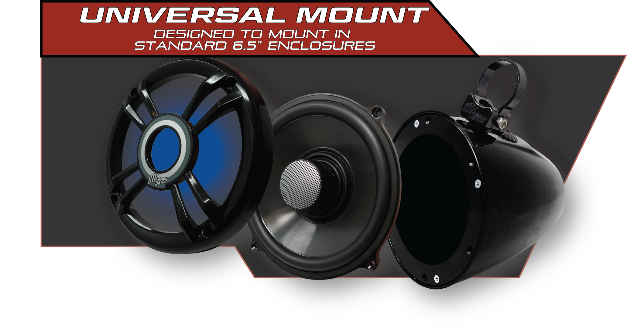 Photo of Pro Series 6.5" Speakers (Pair) by UTV Stereo - Premium Audio for UTVs / Side by Sides