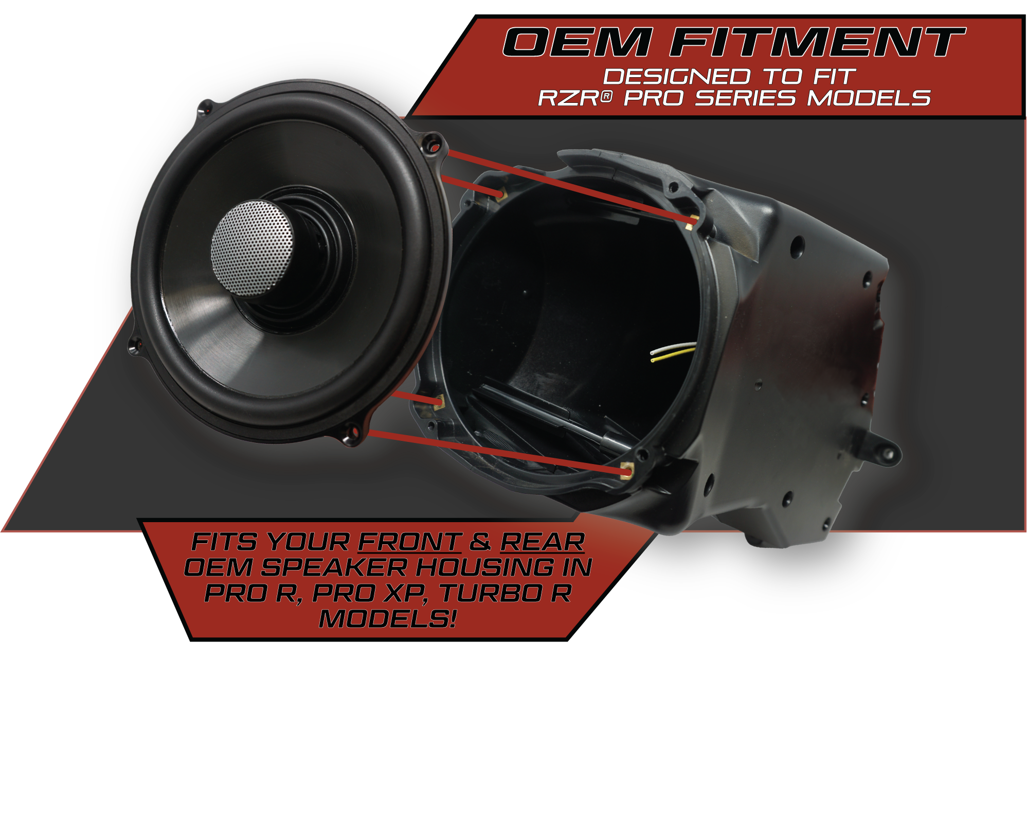 Photo of Pro Series 6.5" Speakers (Pair) by UTV Stereo - Premium Audio for UTVs / Side by Sides