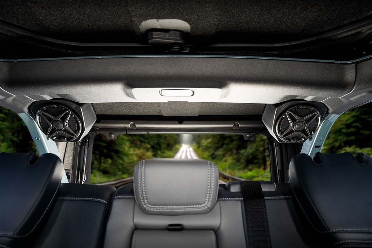 Photo of Ford Bronco 4-Door Rear Speaker Pod 6.5in Upgrade (2021-2023) by SSV Works - Premium Audio for UTVs / Side by Sides