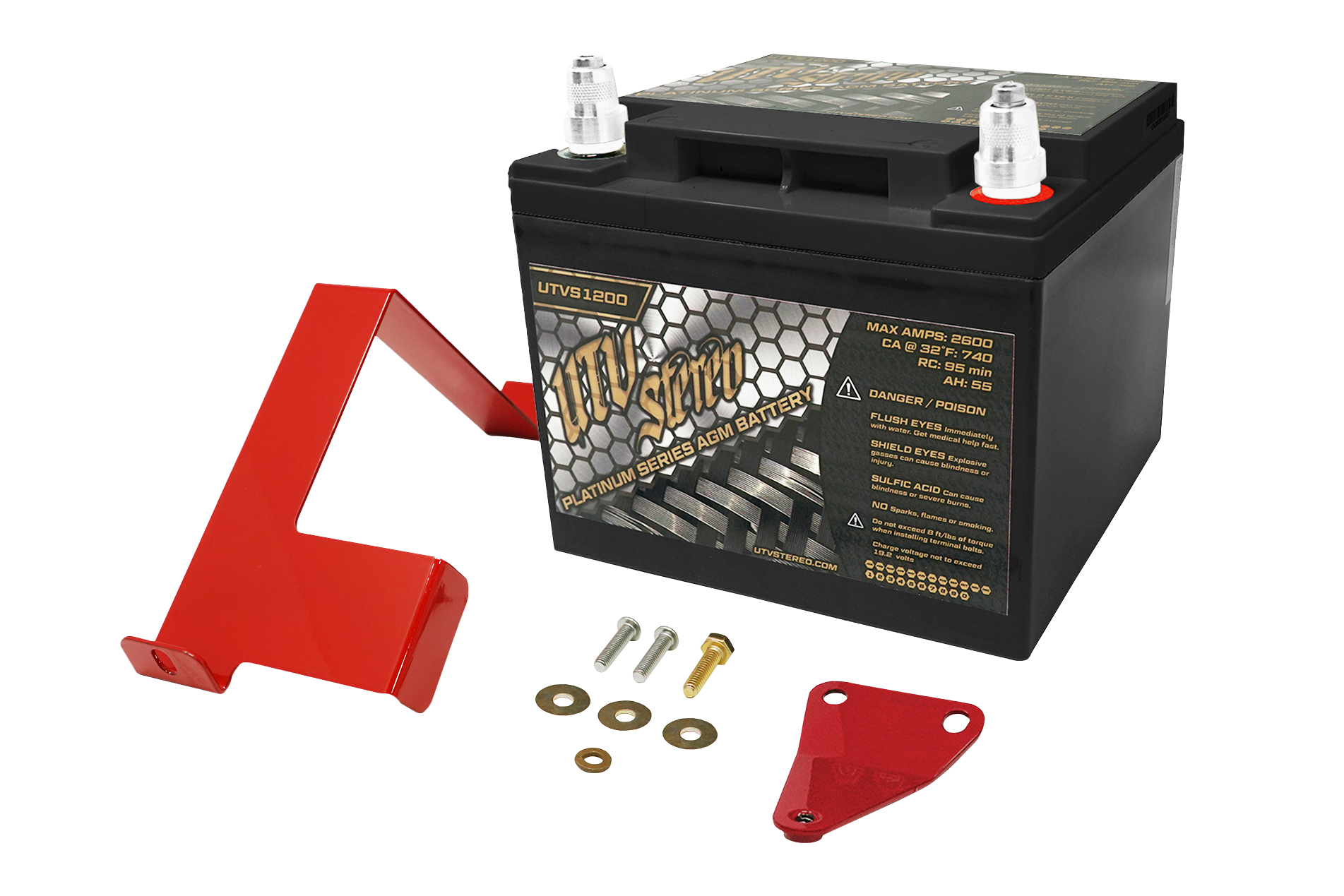 Photo of Can-Am X3 Big Battery Kit by UTV Stereo - Premium Batteries for UTVs / Side by Sides
