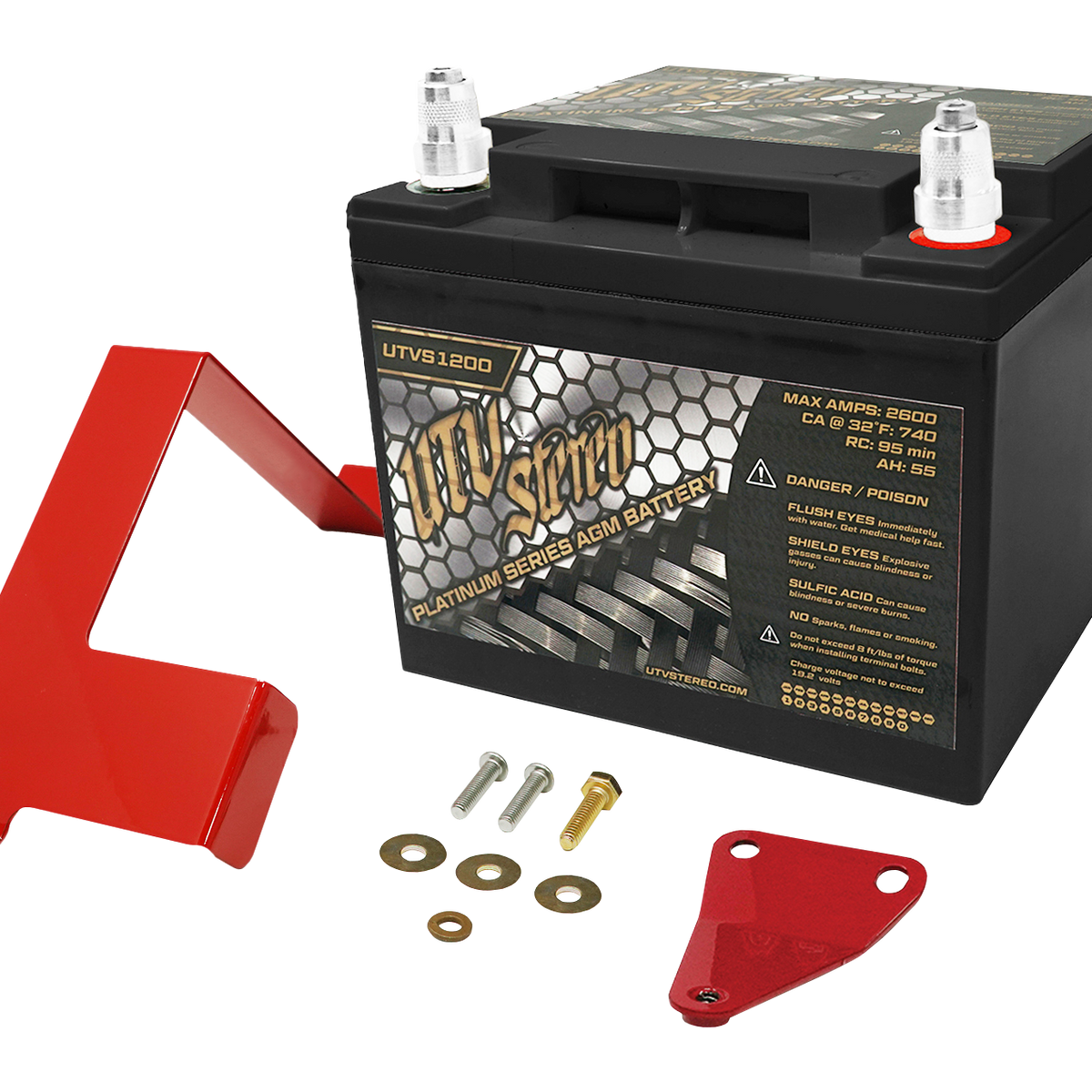 UTV Stereo CanAm X3 BIG Battery Kit UTVSX3BIGBATTKIT UTV Parts