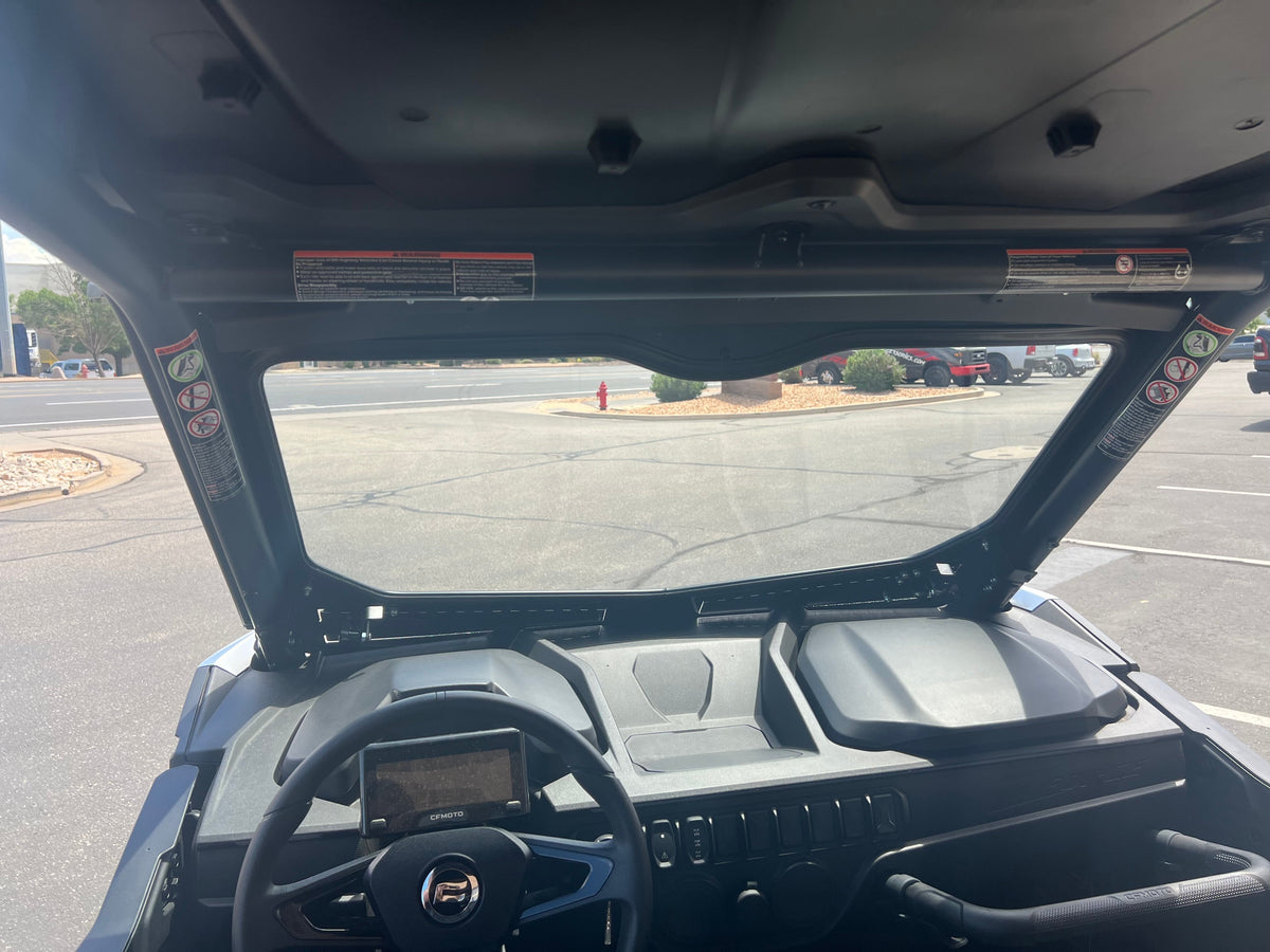 Photo of CF MOTO Z FORCE 950 SPORT FRONT WINDSHIELD 2023+ by DWA - Premium Windshields for UTVs / Side by Sides