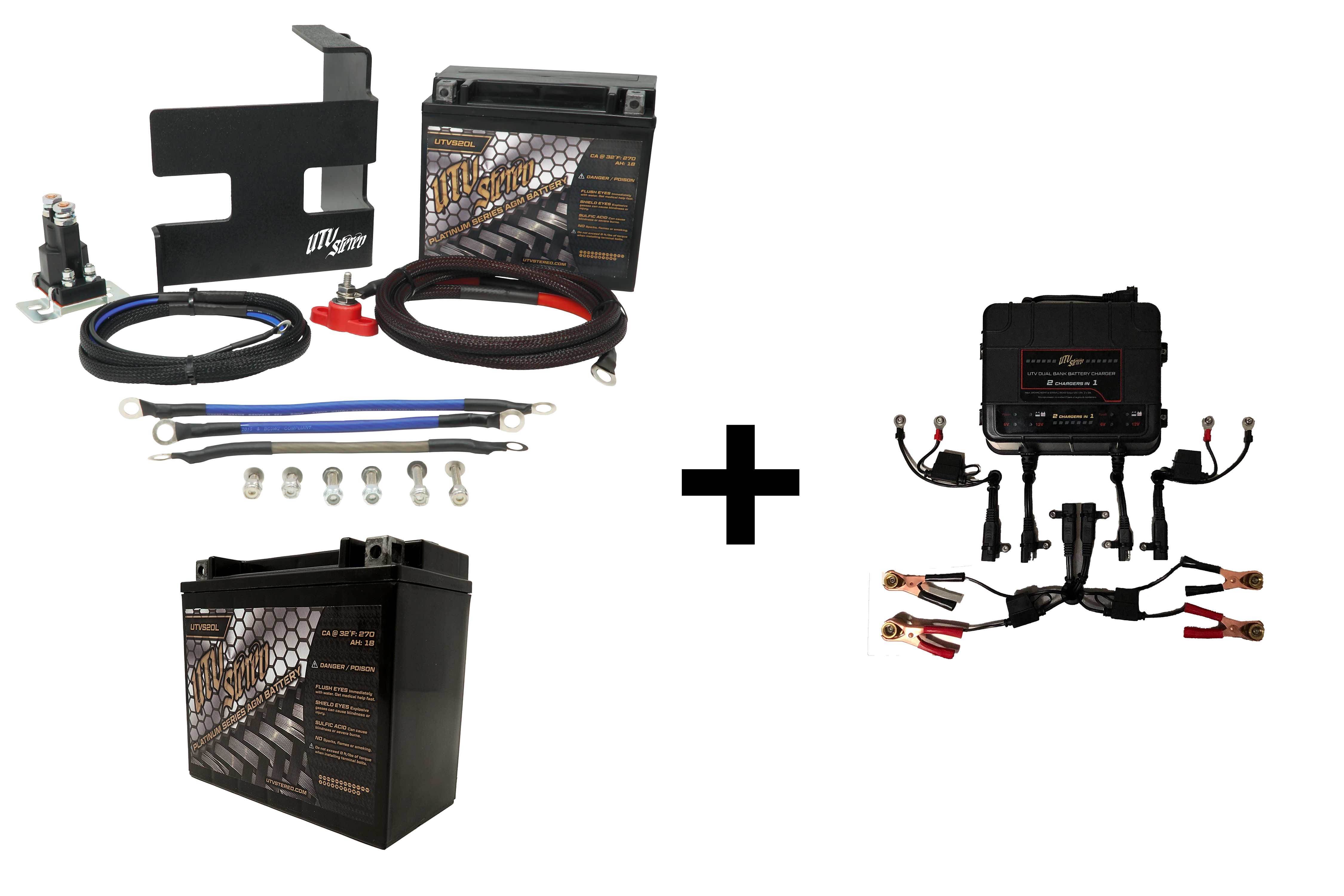 Photo of Can-Am X3 2nd Battery Kit by UTV Stereo - Premium Batteries for UTVs / Side by Sides