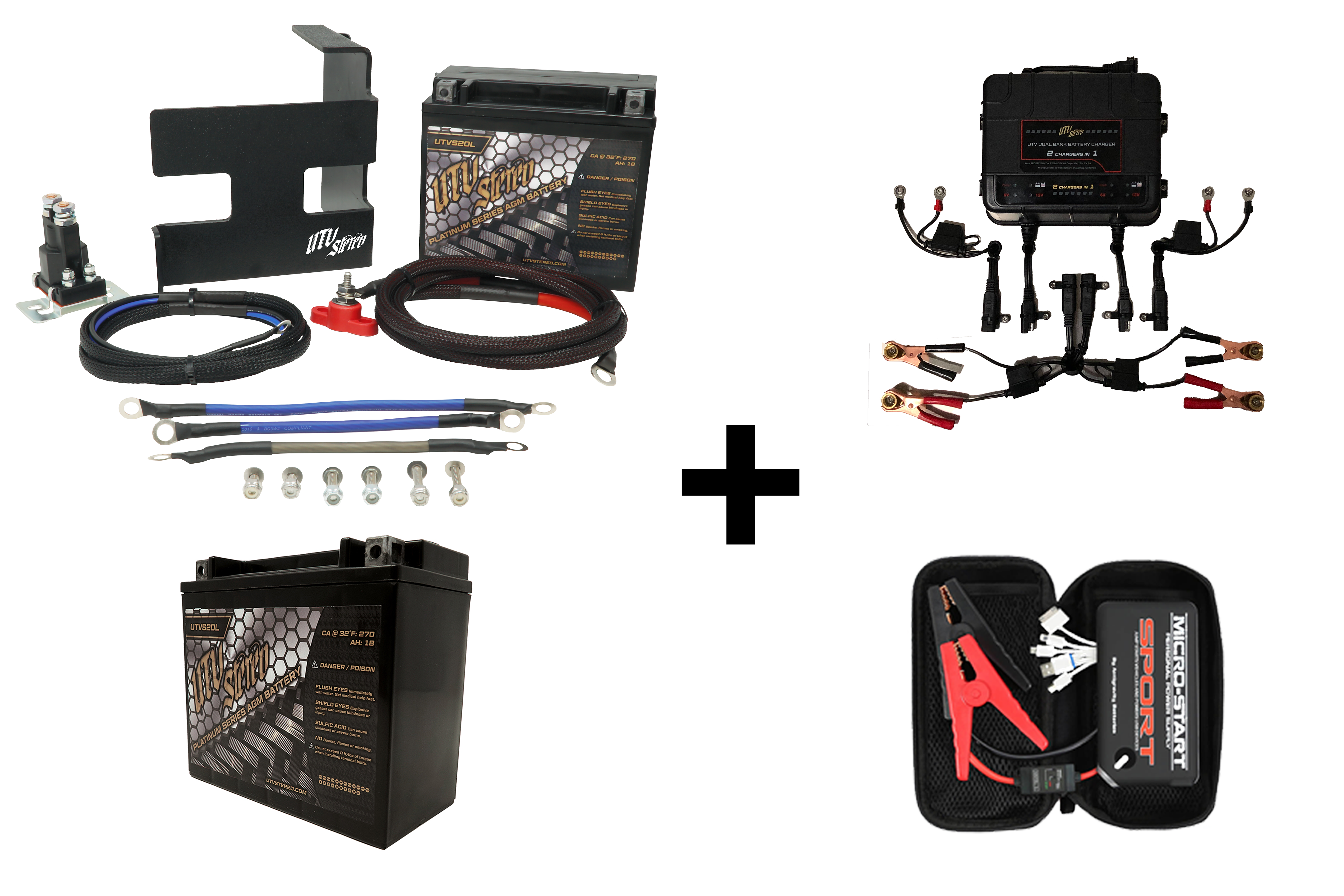 Photo of Can-Am X3 2nd Battery Kit by UTV Stereo - Premium Batteries for UTVs / Side by Sides