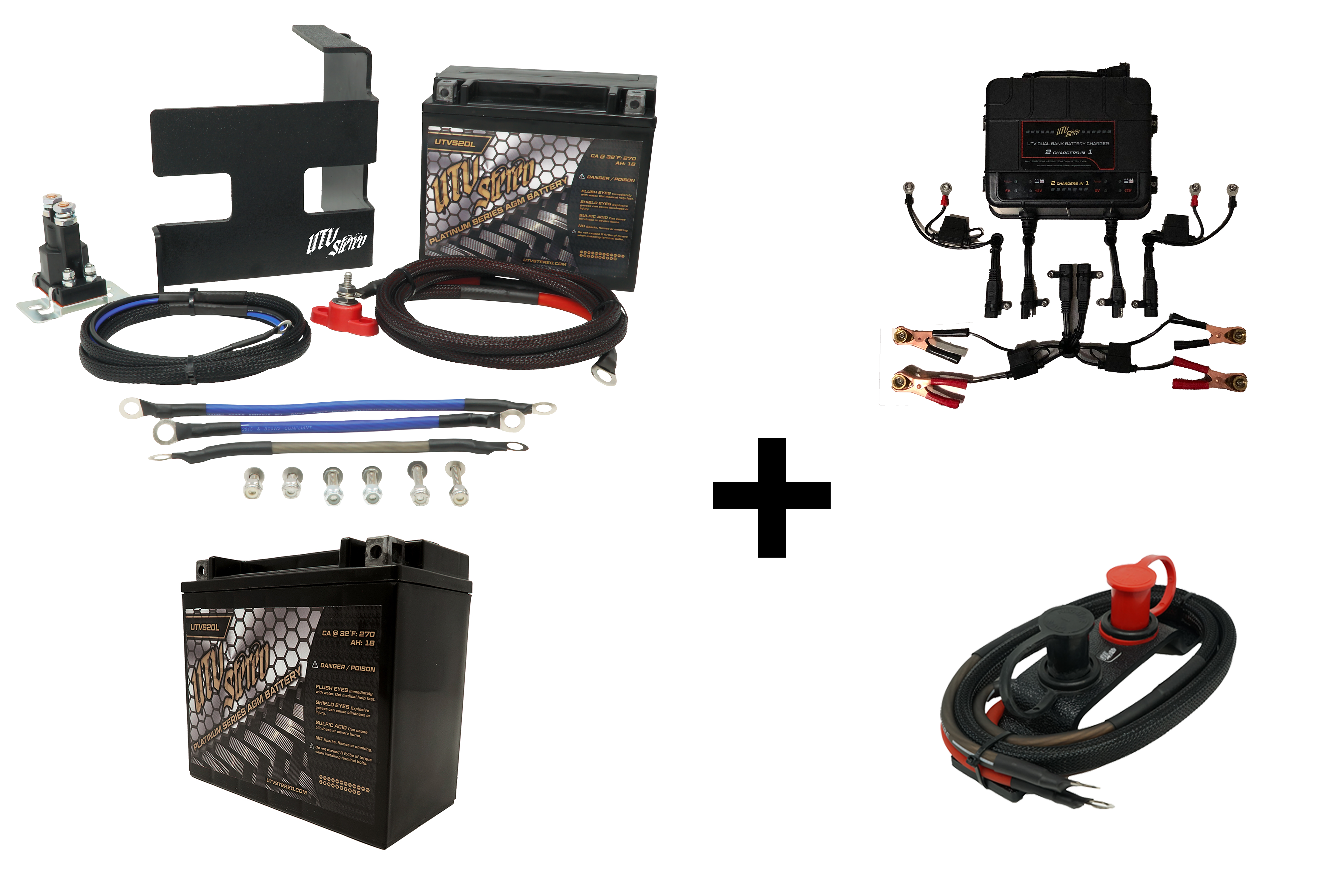 Photo of Can-Am X3 2nd Battery Kit by UTV Stereo - Premium Batteries for UTVs / Side by Sides
