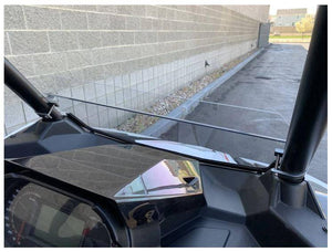 Polaris RZR RS1 Polycarbonate Hard Coated Half Windshield with Billet Clamps (2018+) - R1 Industries