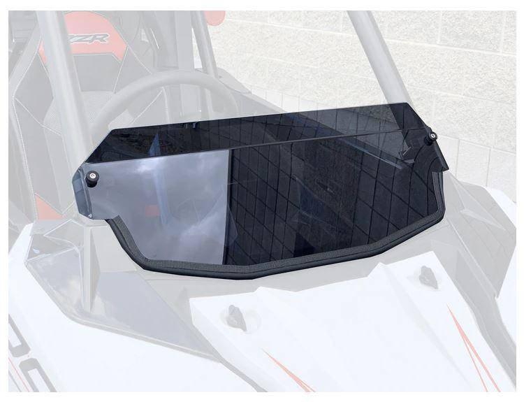 Photo of Polaris RZR RS1 Polycarbonate Tinted Half Windshield with Billet Clamps (2018+) by UTVZILLA - Premium Windshields for UTVs / Side by Sides