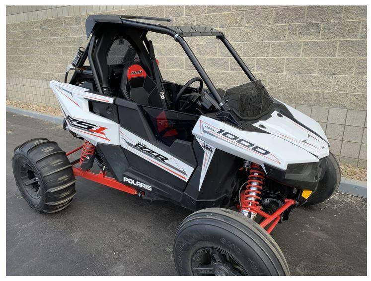 Photo of Polaris RZR RS1 Polycarbonate Tinted Half Windshield with Billet Clamps (2018+) by UTVZILLA - Premium Windshields for UTVs / Side by Sides