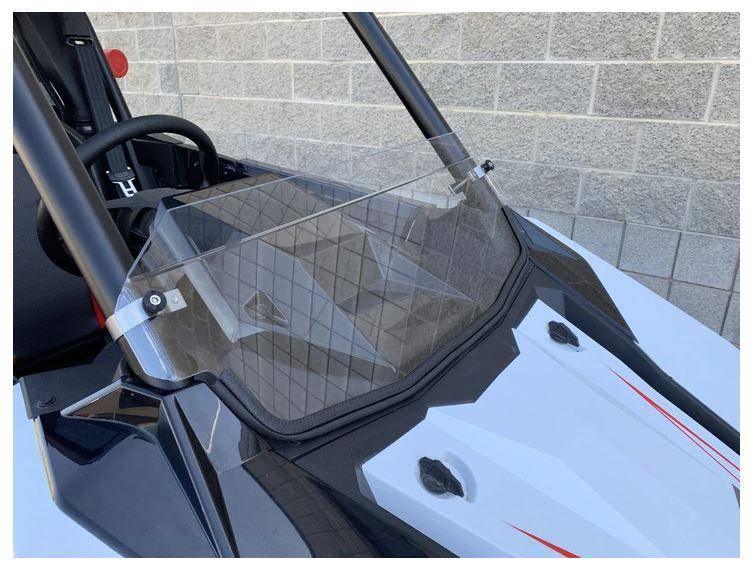 Polaris RZR RS1 Polycarbonate Clear Half Windshield with Billet Clamps (2018+) - R1 Industries
