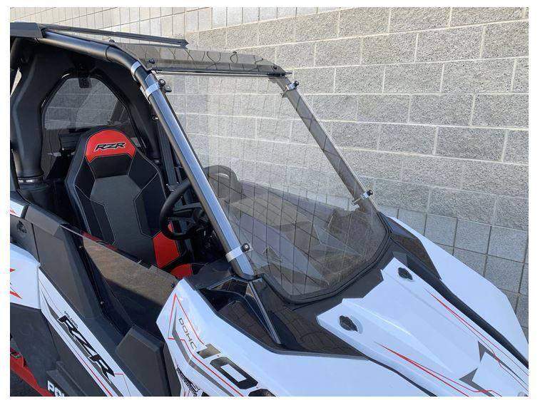 Polaris RZR RS1 Polycarbonate Hard Coated Full Windshield with Billet Clamps (2018+) - R1 Industries