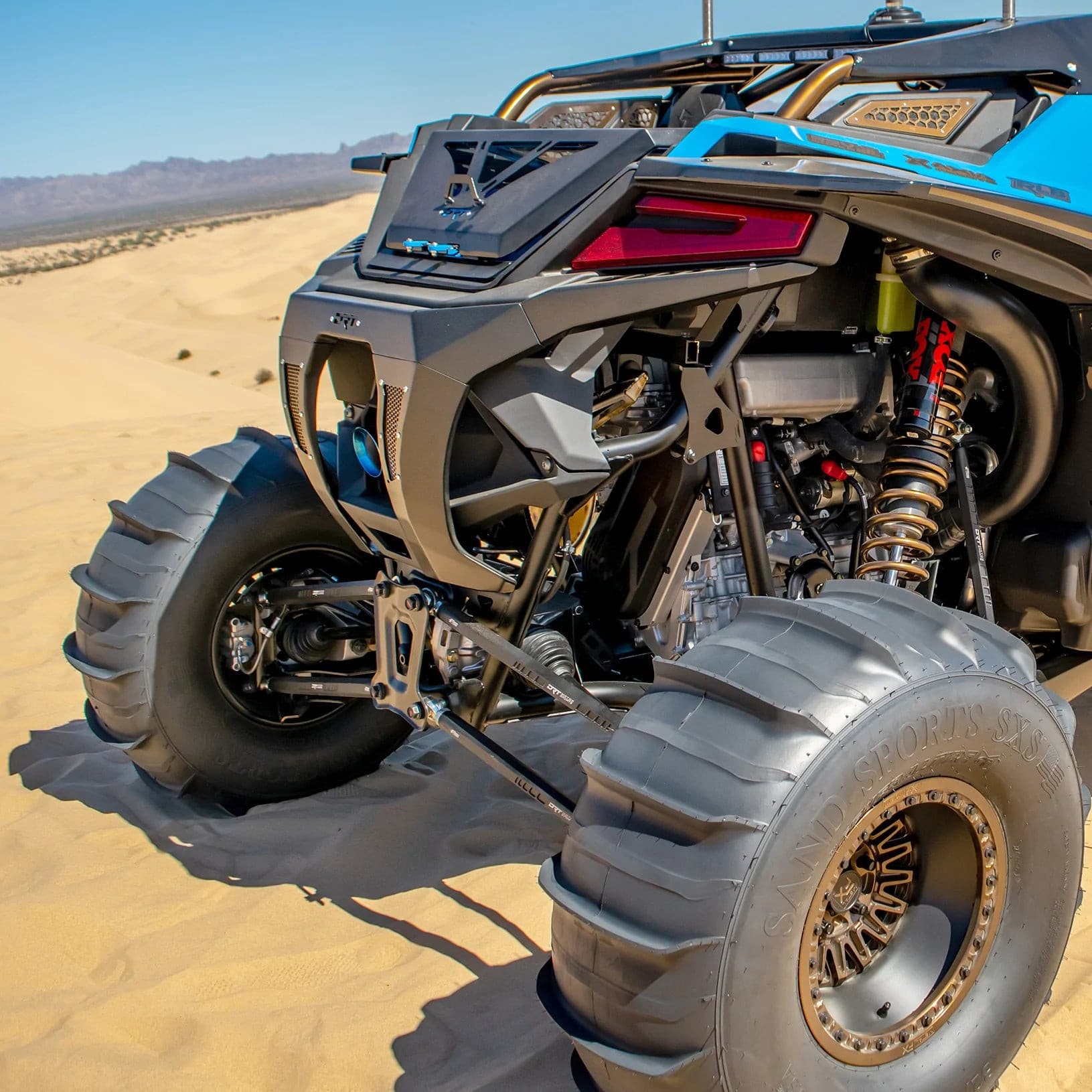 Photo of RZR Pro R / Turbo R 2022+ Billet Aluminum Hex Bar Radius Rod Kit by DRT Motorsports - Premium Radius Rods for UTVs / Side by Sides