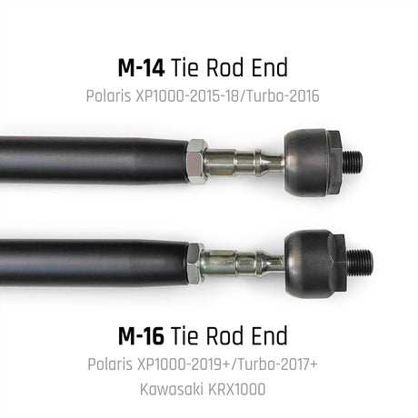 Polaris RZR Turbo S/S4 HD Billet Aluminum Tie Rod Kit (2017+) - R1 Industries