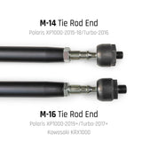 Polaris RZR XP1000/4/Turbo/4 HD Billet Aluminum Tie Rod Kit, (M16 Rack) - R1 Industries