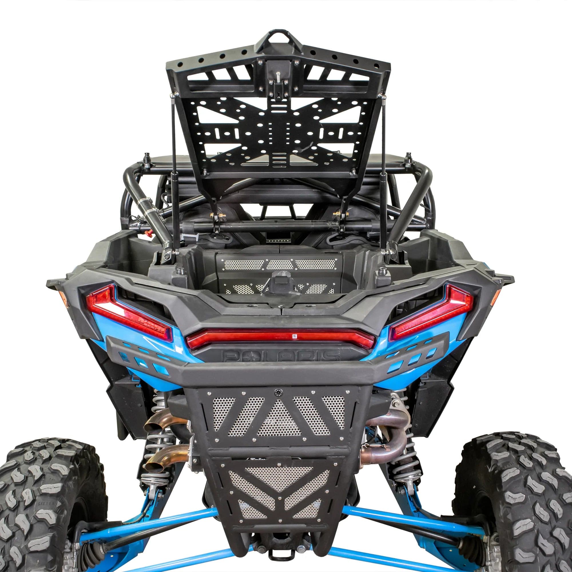 Photo of Polaris RZR XP 1000 Turbo Adventure Rack / Tire Carrier (2014+) by DRT Motorsports - Premium Spare Tire Mounts for UTVs / Side by Sides
