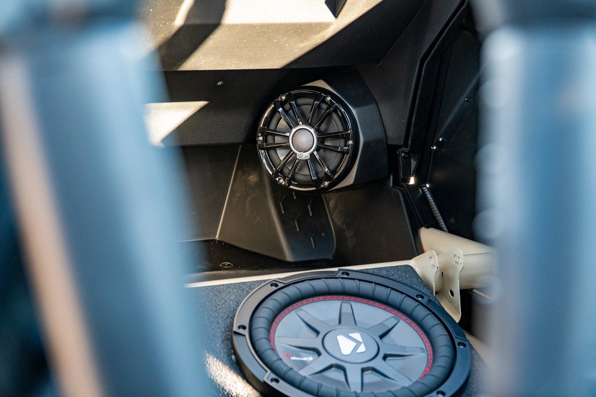 Photo of Can-Am X3 6.5" Kick Panel Speaker Enclosures by UTV Stereo - Premium Audio for UTVs / Side by Sides