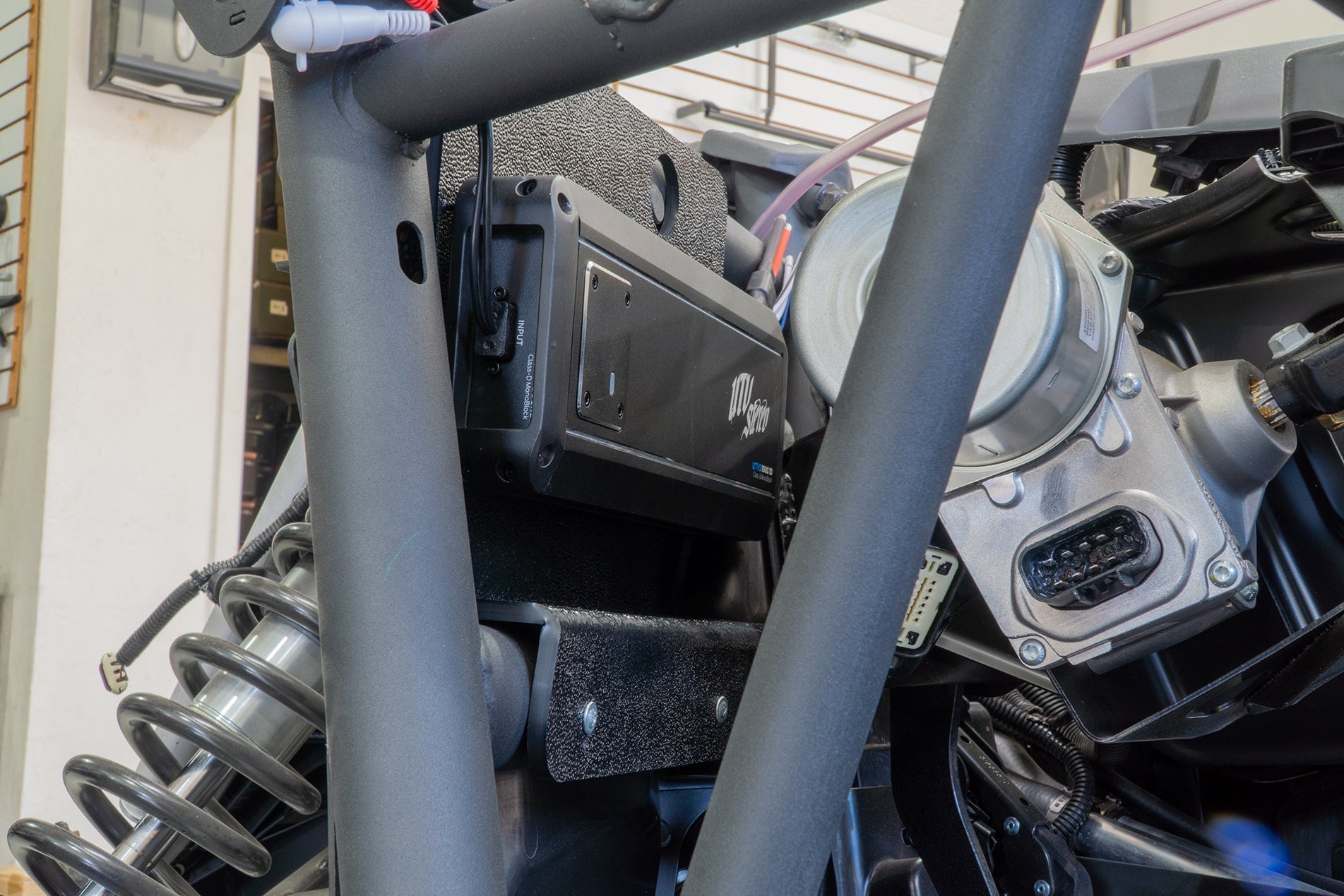 Photo of Can-Am X3 Lower Amplifier Mount by UTV Stereo - Premium Audio for UTVs / Side by Sides