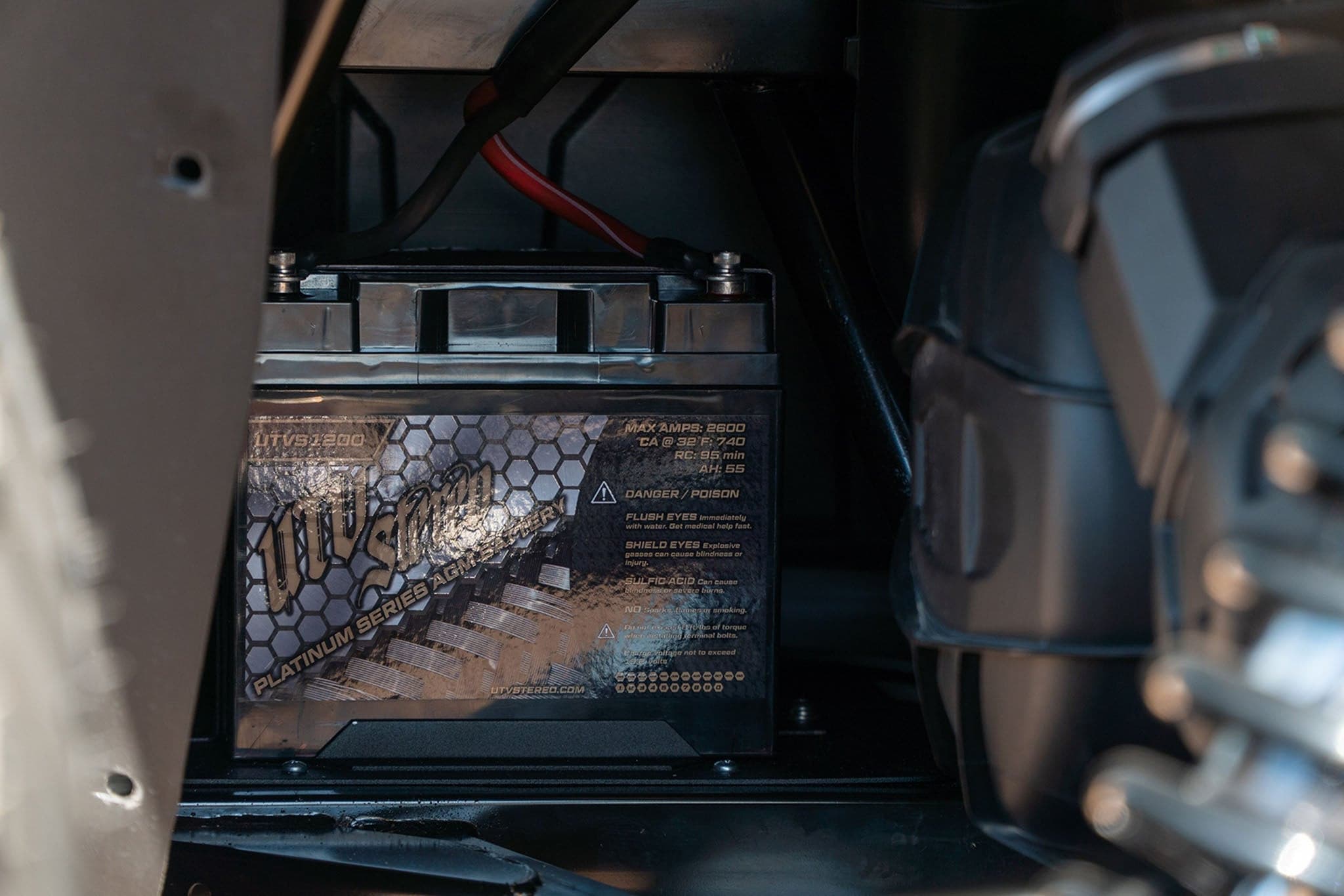 Photo of Can-Am Defender 2nd Battery Kit by UTV Stereo - Premium Batteries for UTVs / Side by Sides