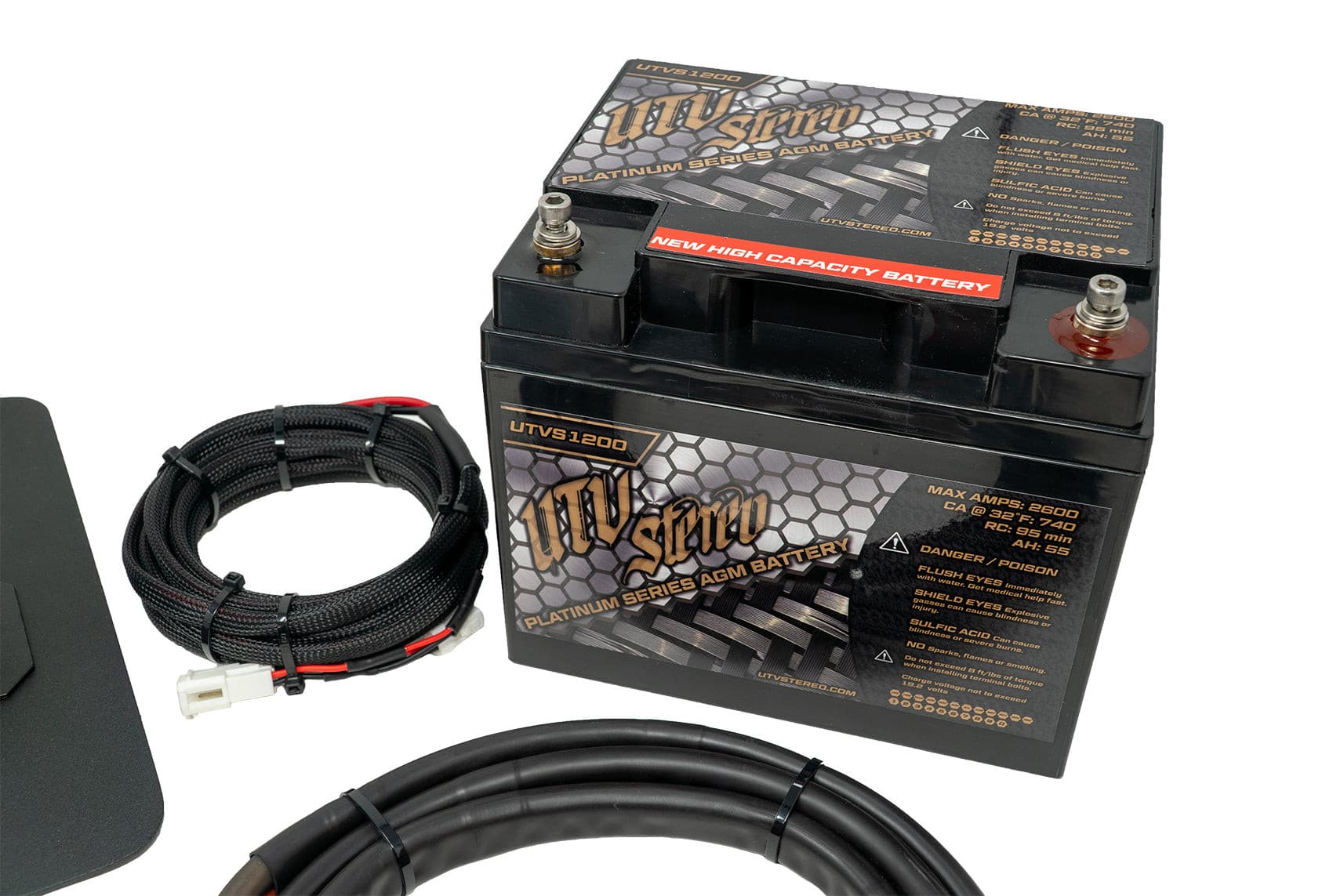 Photo of Can-Am Defender 2nd Battery Kit by UTV Stereo - Premium Batteries for UTVs / Side by Sides
