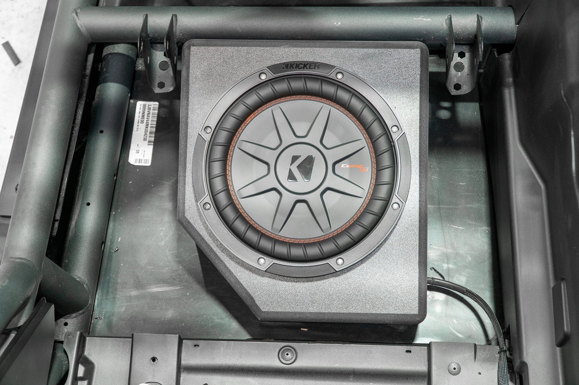Photo of Can-Am X3 Up-Fire Front Driver Side 10” Sub Box Enclosure – Unloaded by UTV Stereo - Premium Audio for UTVs / Side by Sides