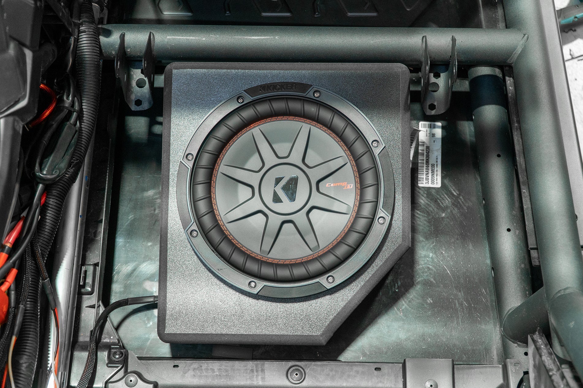 Photo of Can-Am X3 Up-Fire Front Passenger Side 10" Sub Box Enclosure – Unloaded by UTV Stereo - Premium Audio for UTVs / Side by Sides